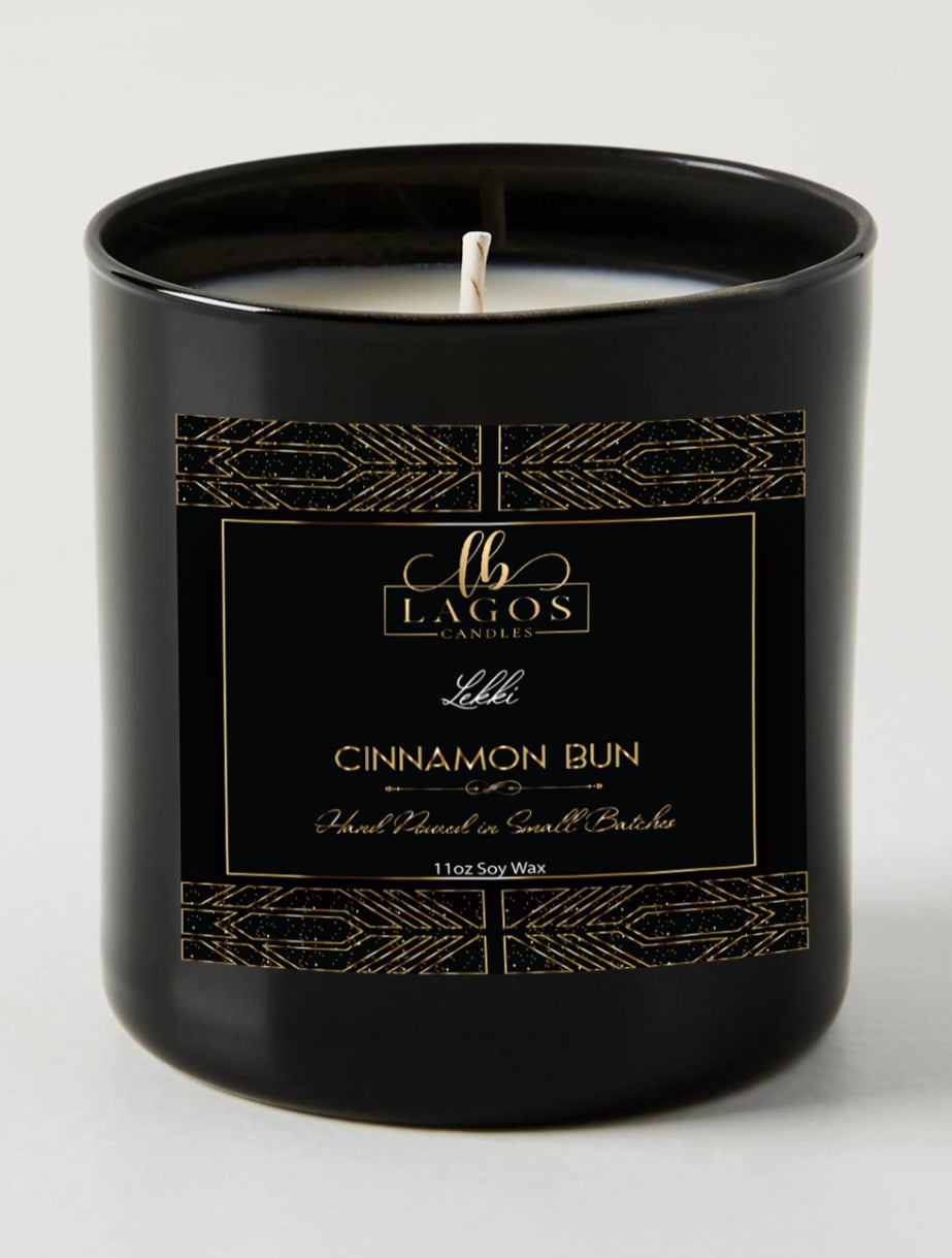 L E K K I | Cinnamon Bun Scented Soy Candle